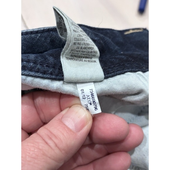 American Eagle Womens Skinny Jeans Size 2 Dark Wash Stretch Denim - Picture 7 of 11